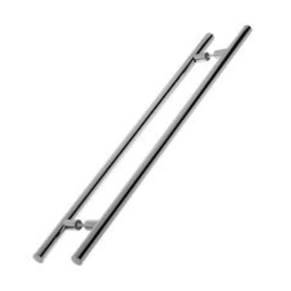 Puxador Lisboa 2500 Inox 304 Duplo 25 X 400Mm Inox Escovado Stam