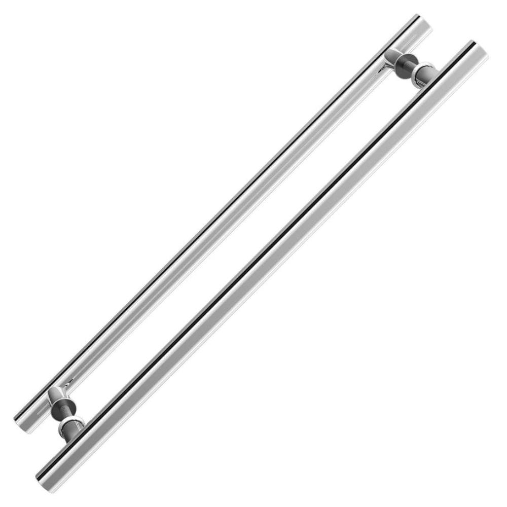 Puxador Lisboa 2500 Inox 304 Duplo 25 X 400Mm Inox Polido Stam