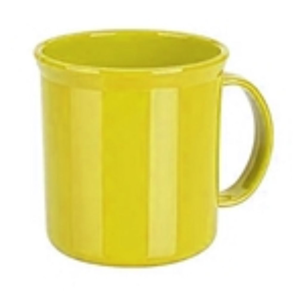 Caneca Plástica Escolar 350Ml Amarela Ou