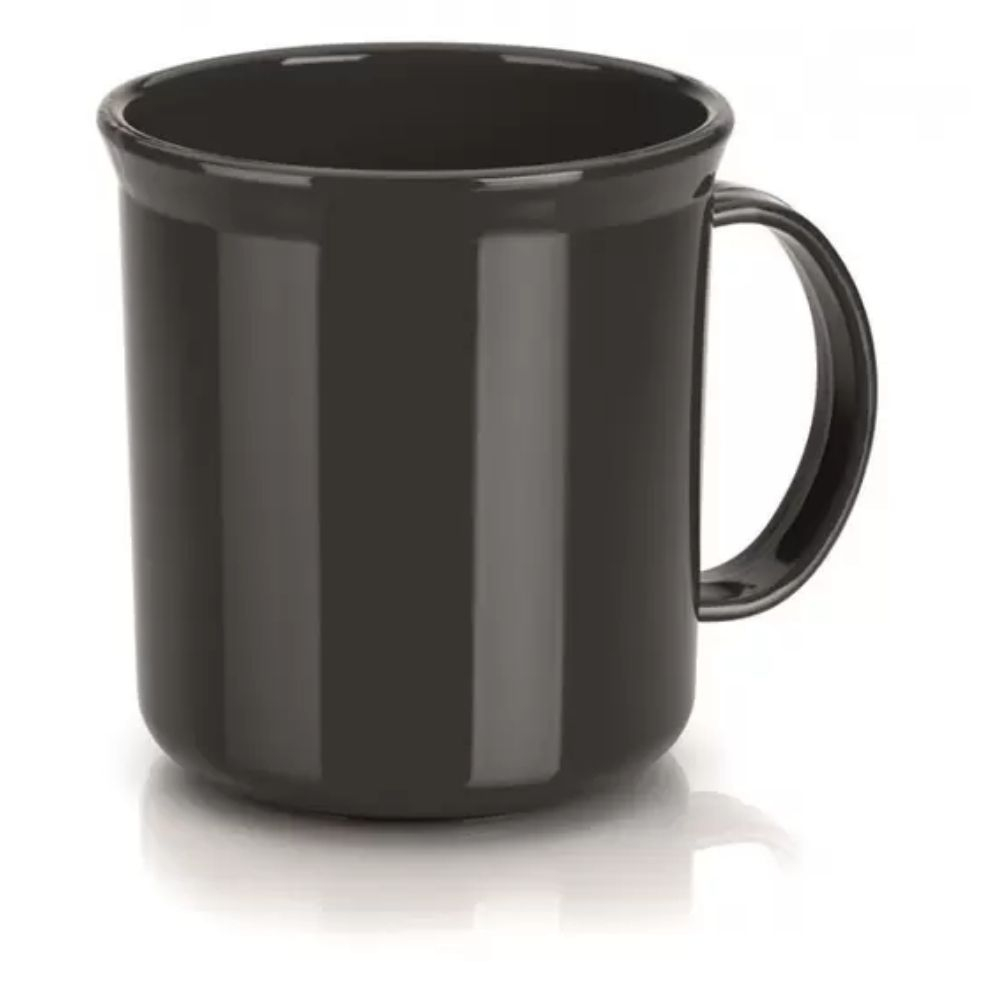 Caneca Plástica Escolar 350Ml Chumbo Ou