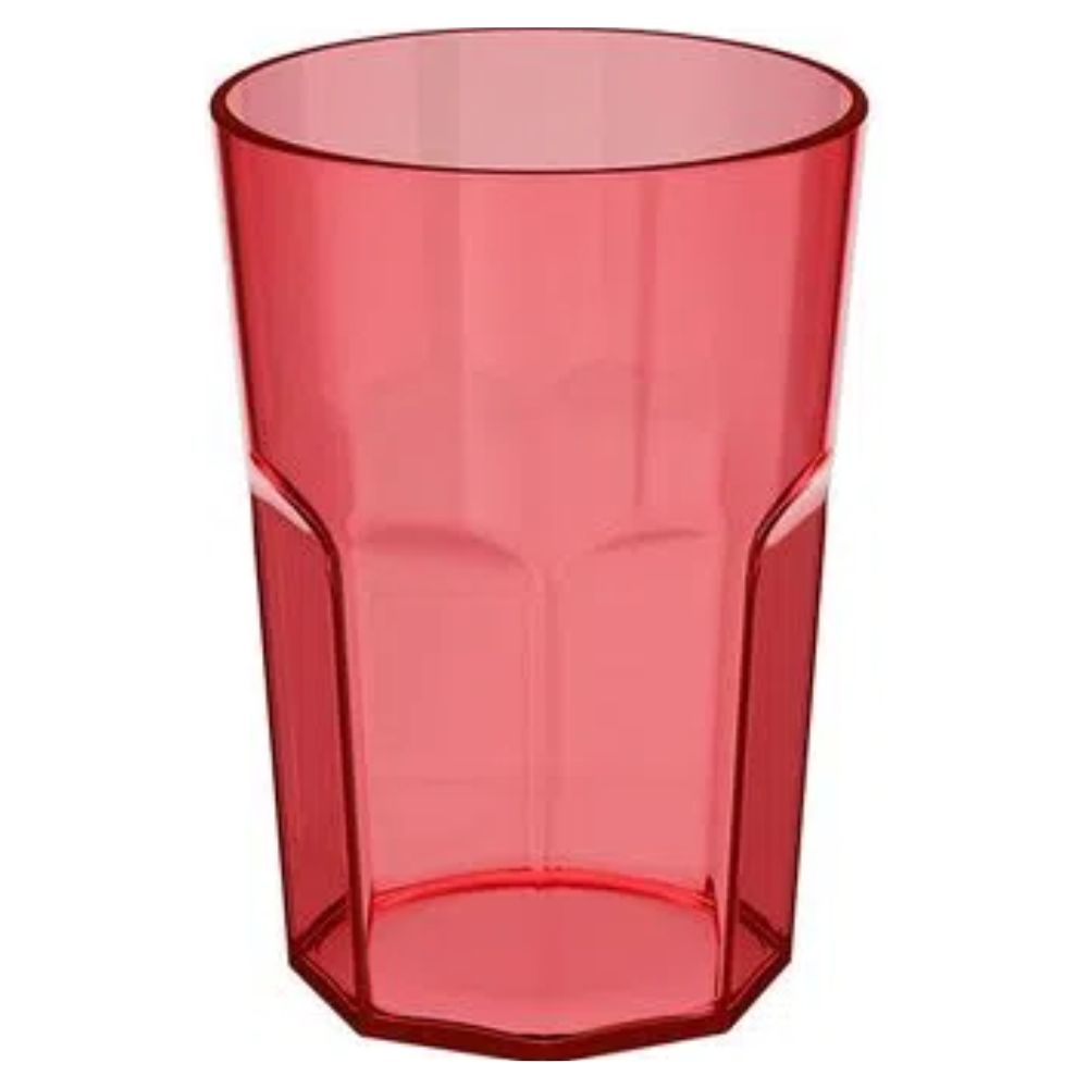Copo Plástico Drink 400 Ml Vermelho Ou