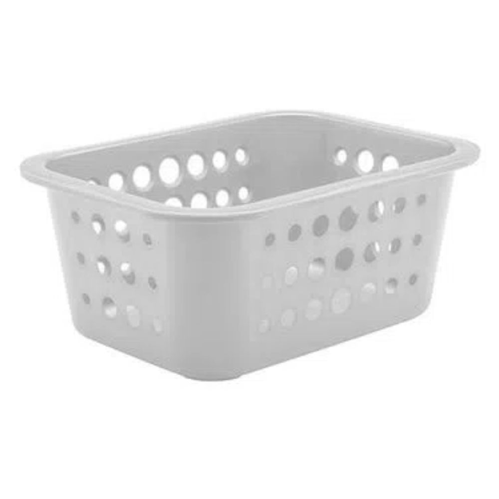 Cesta Organizadora Pequena 18,5X14,5X8Cm Branca Ou