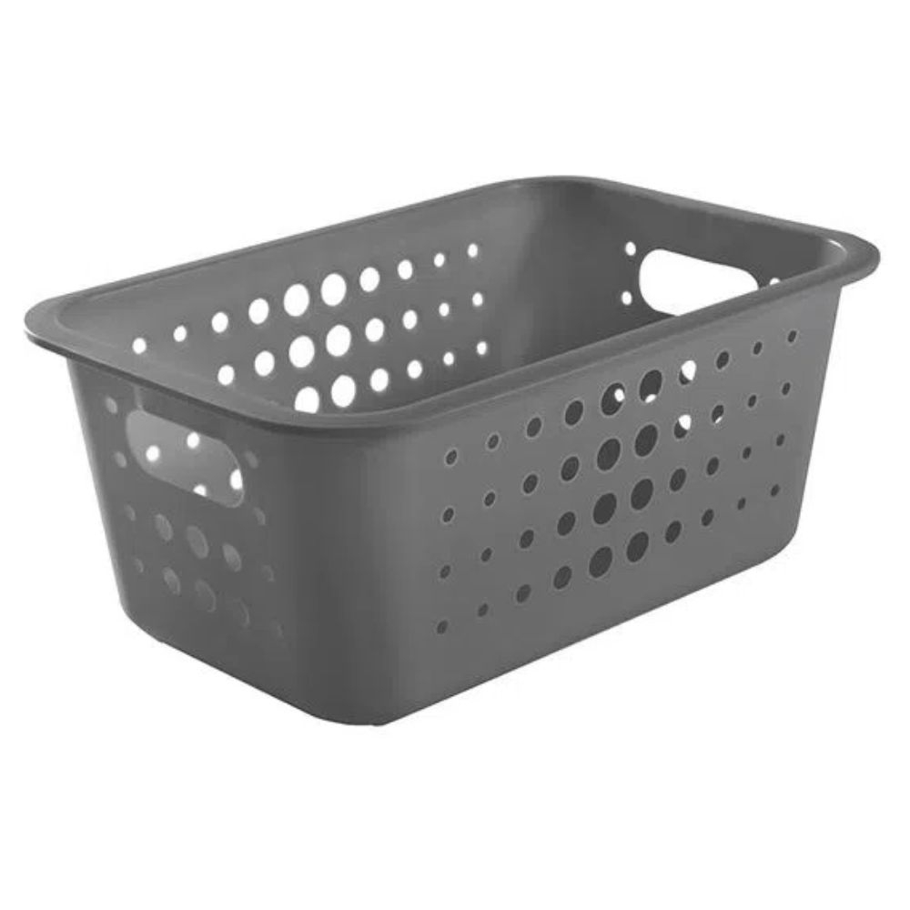 Cesta Organizadora Média 29X19,5X12,5Cm Branca Ou