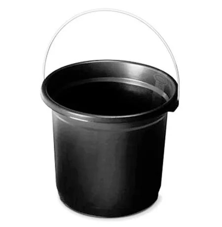 BALDE RECYCLE 10L PRETO PLASVALE