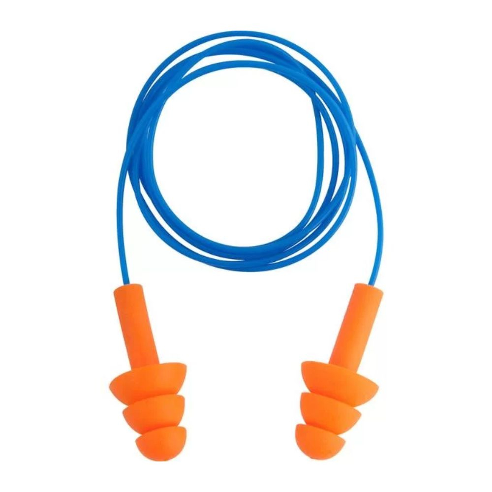 Protetor Auditivo Tipo Plug De Silicone Com Cordão Em Pvc Vonder