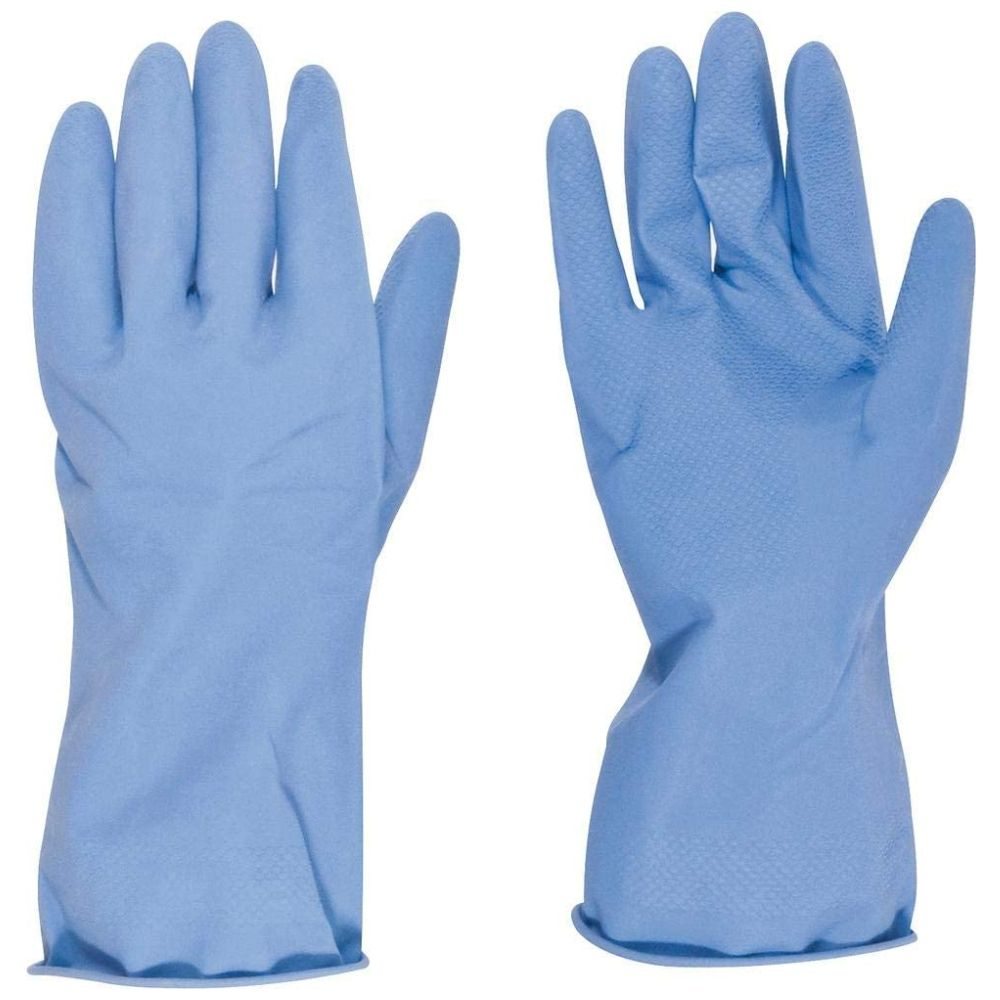 Luva Látex Com Forro Nove54 P Azul Vonder