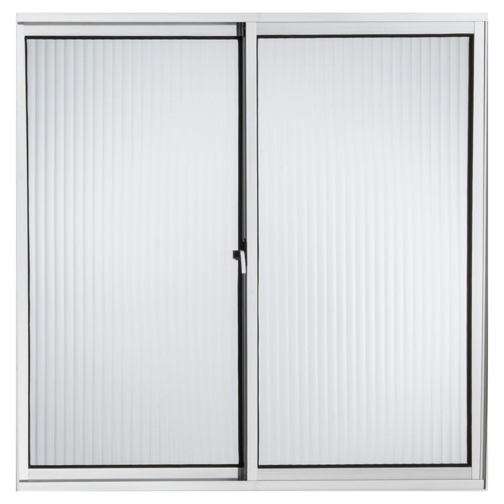 Janela 50X50 2 Folhas Vidro Canelado Brilhante Topmix