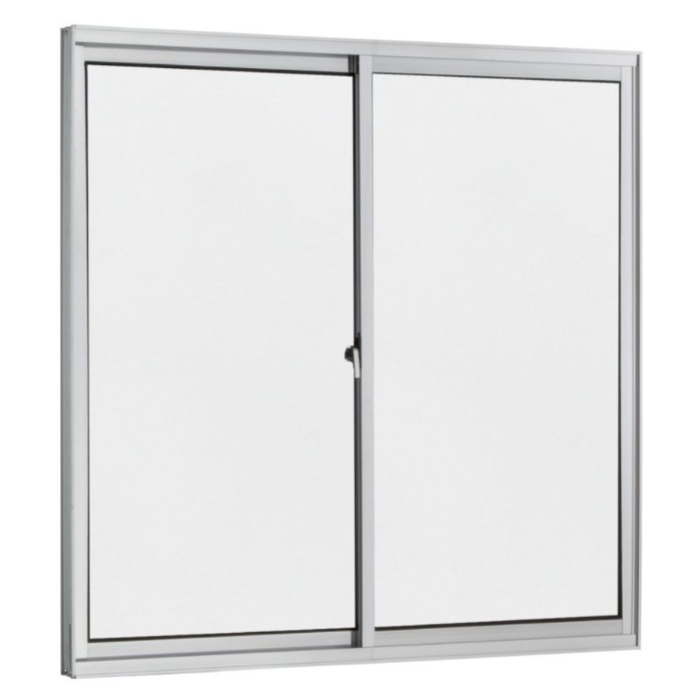 Janela 50X50 2 Folhas Vidro Liso Brilhante Topmix