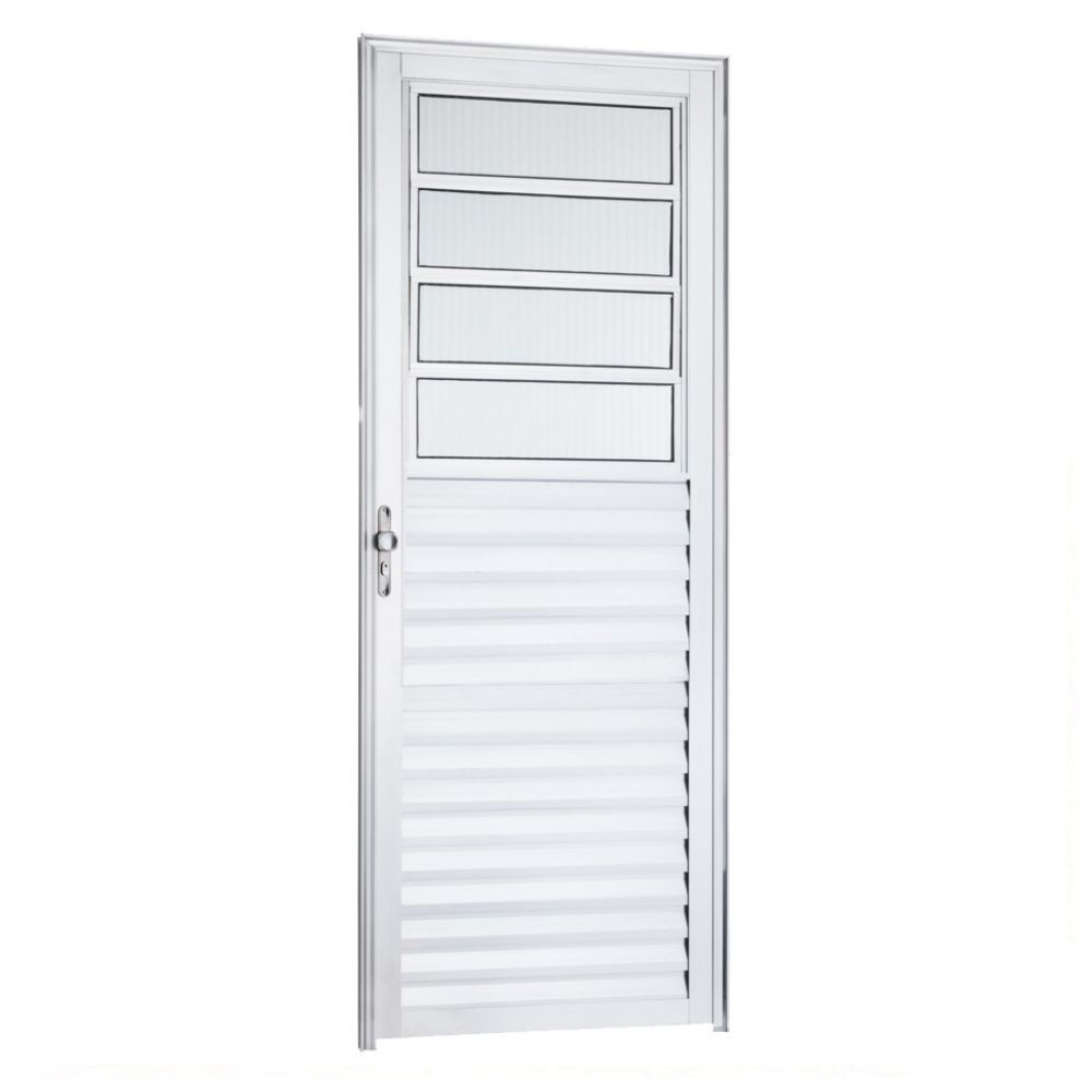 Porta Basculante 210X80 Vidro Liso L/Esquerdo Brilhante Topmix