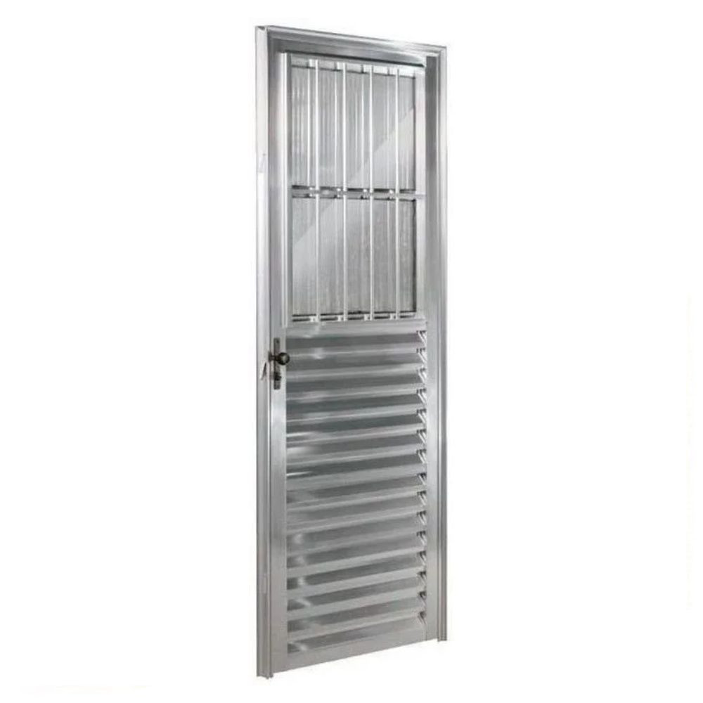 Porta Postigo 210X90 Vidro Liso L/Esquerdo Brilhante Topmix