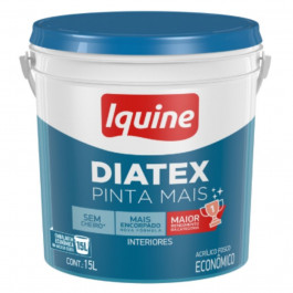  Tinta Diatex Acrilica Fosca Branco 15L Iquine
