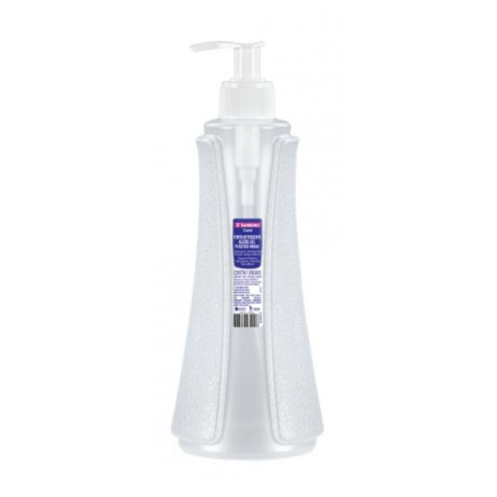 Porta Detergente/Alcool Em Gel 480Ml Transparente Sanremo