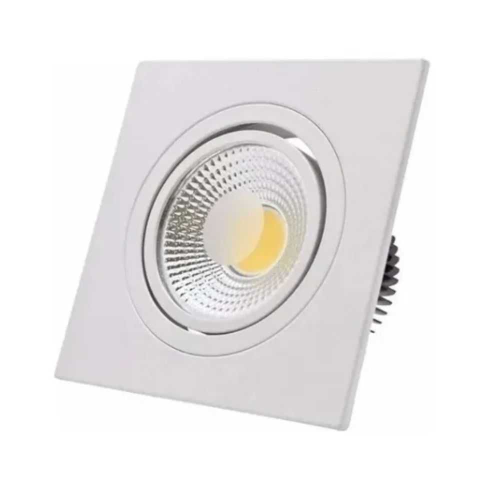 Spot De Led Embutir Ne-Cob-5W 3000K Quadrado Neotron
