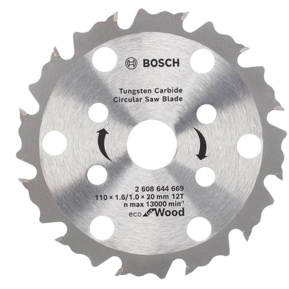 Disco Serra Circular Eco Coolteq 110X20Mm 12 Dentes Bosch