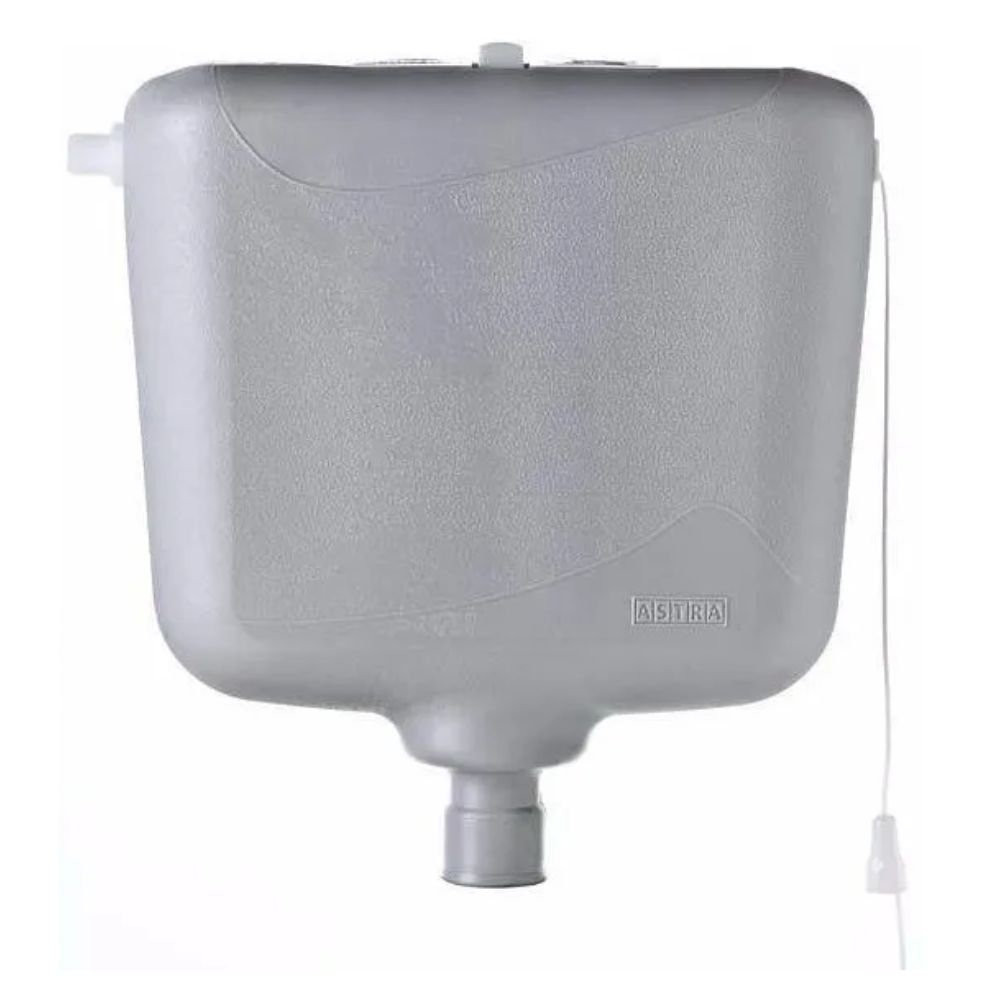 Caixa De Descarga Elevada Com Volume Regulável De 6,8L A 9L Cinza Astra