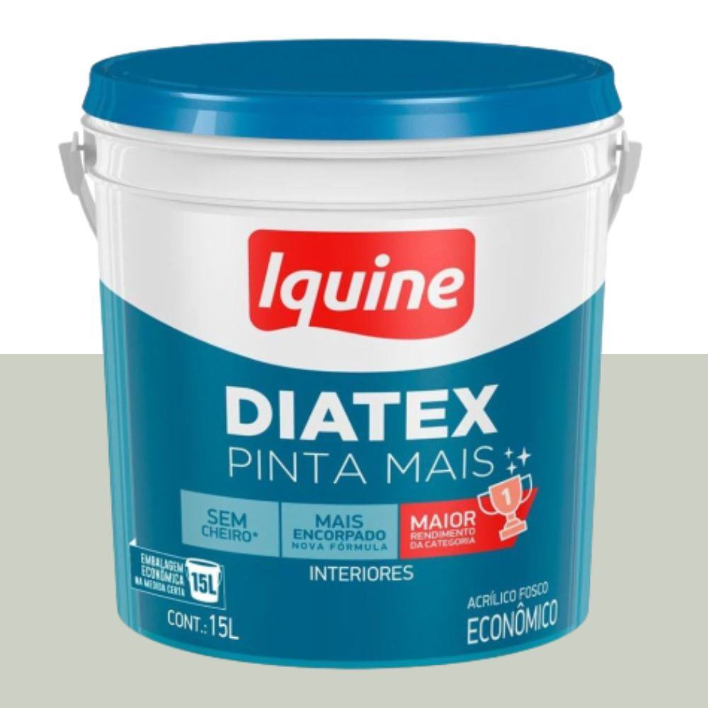 Tinta Diatex Acrílica Fosca Branco Gelo 15L Iquine
