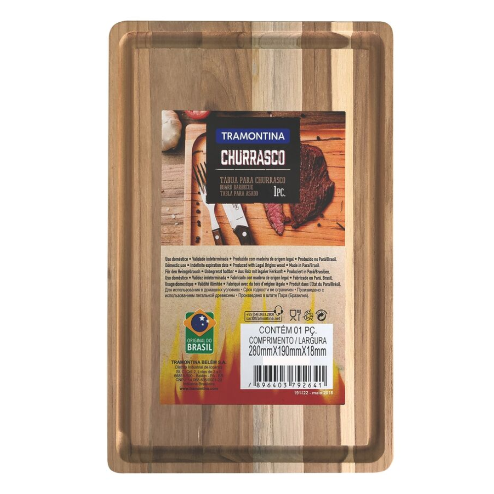Tábua De Corte Retangular 33X20 Cm Tramontina
