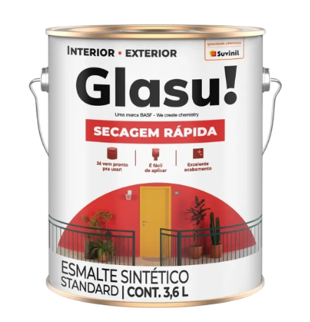 Esmalte Glasu Secagem Rápida Brilhante Azul Del Rey 3.6L
