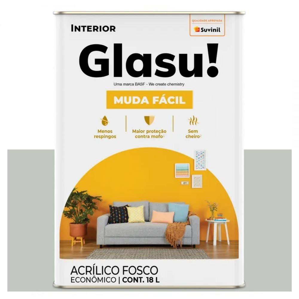 Tinta Econômica Muda Fácil Fosca Foto Antiga 18 Litros Suvinil Glasu