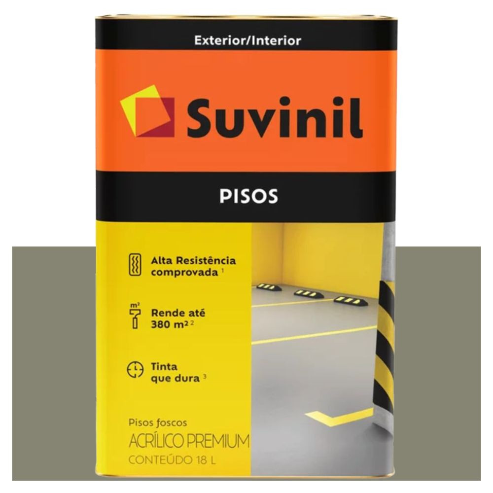 Tinta Acrílica Fosca Para Piso Concreto Puro 18L Suvinil