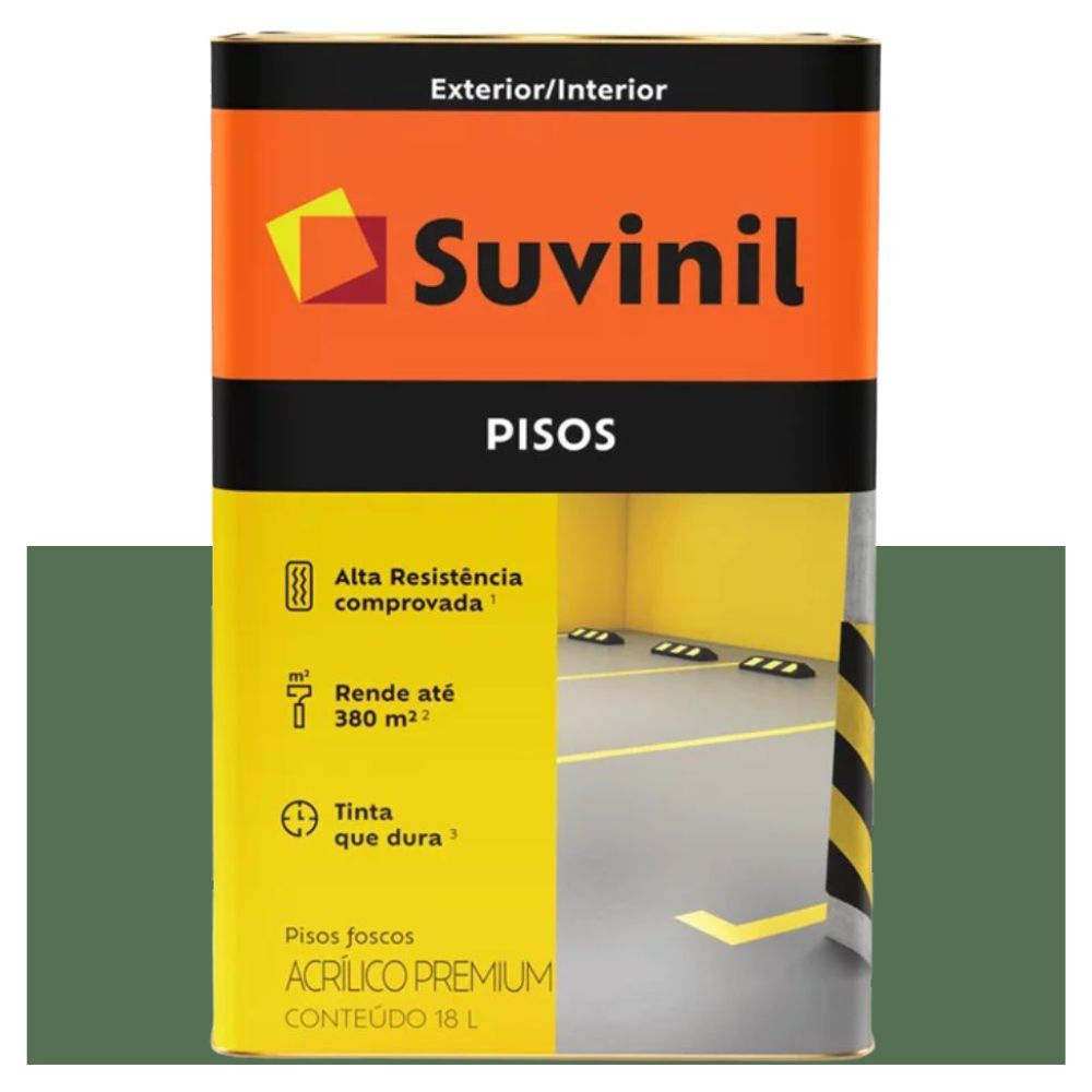 Tinta Acrílica Fosca Para Piso Verde 18L Suvinil