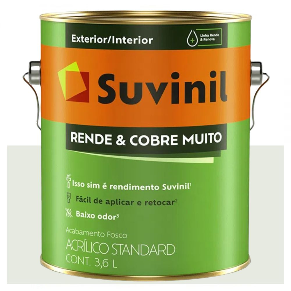 Tinta Rende E Cobre Muito Fosca Branco Gelo 3,6L Suvinil