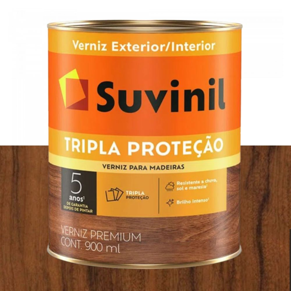 Verniz Tripla Proteção Filtro Solar Brilhante Imbuia 0.9L Suvinil