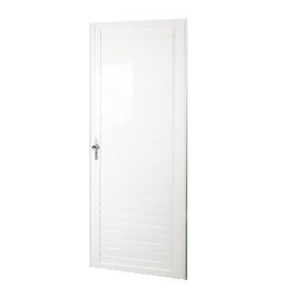 Porta Quality Lambri 210X60Cm Direita Branca