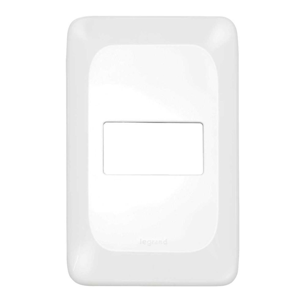 Placa 1 Posto C/ Suporte Pop 4X2 Branco Pial