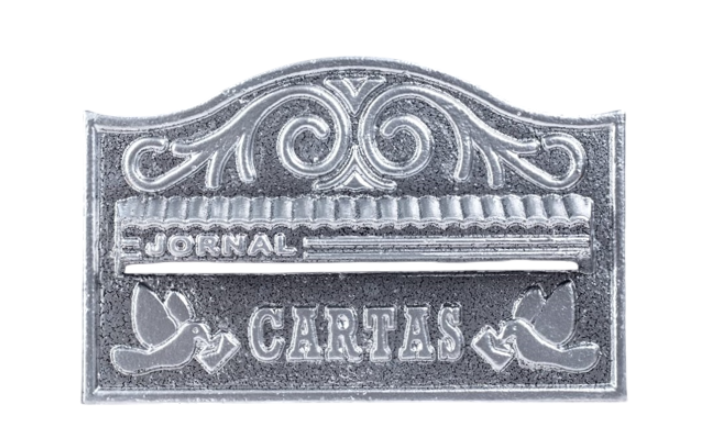 Porta Carta Lgmais Craquelado Prata 16