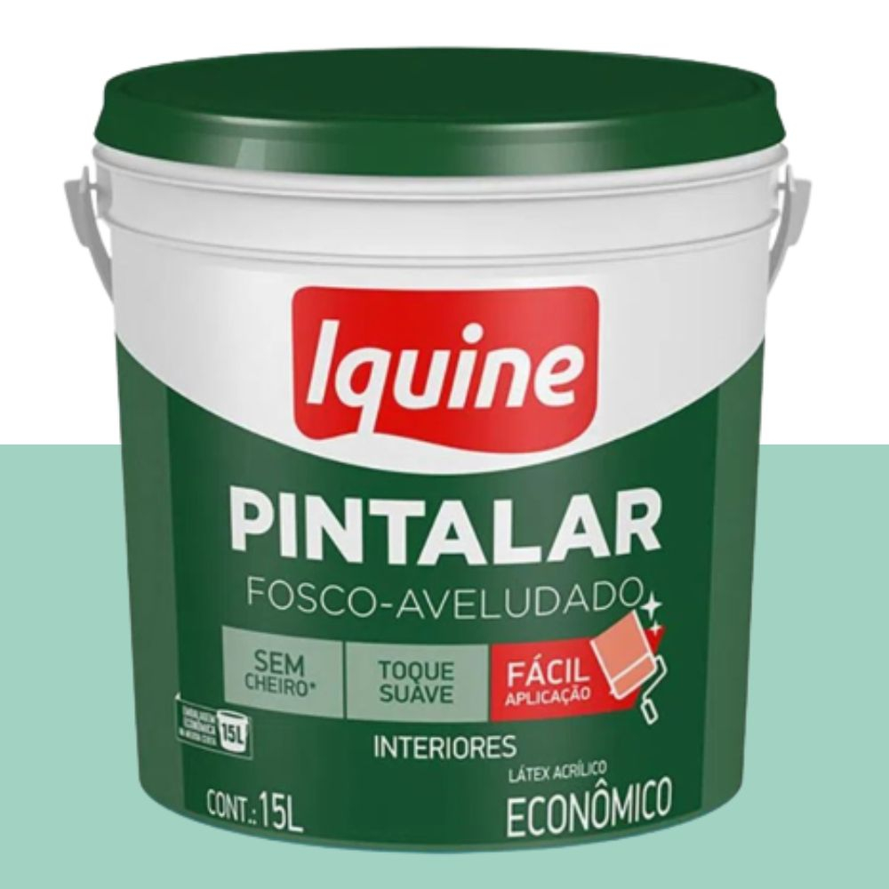 Tinta Pintalar Fosco Verde Piscina 15L Iquine