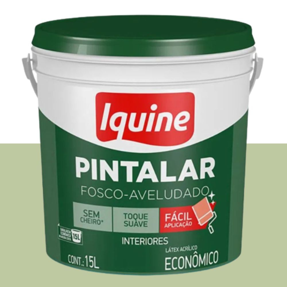 Tinta Pintalar Fosco Verde Primavera 15L Iquine