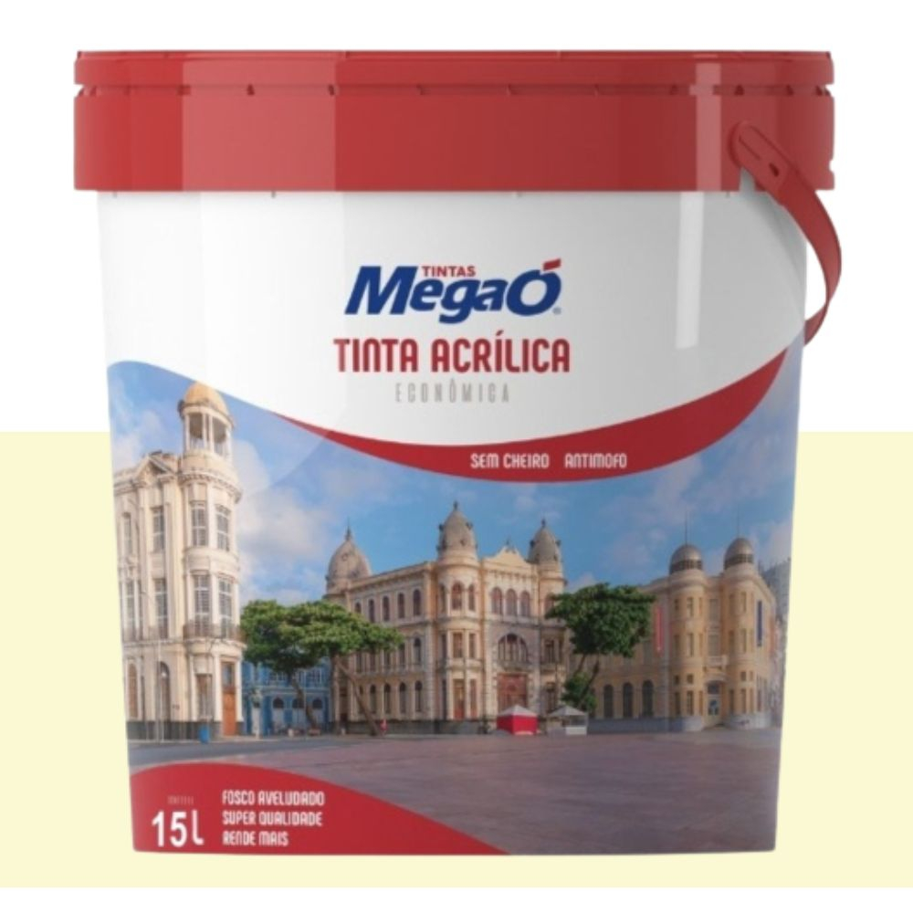 Tinta Econômica Acrílica Palha 15L - Megaó