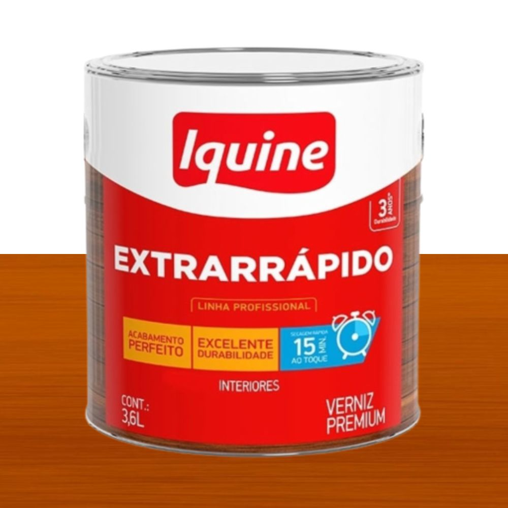 Verniz Extrarrápido Mogno 0.9L Iquine