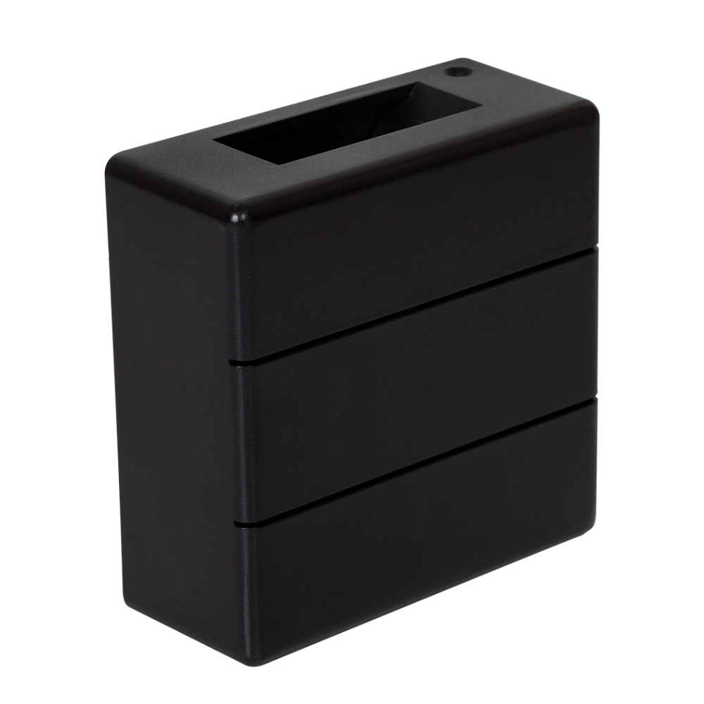 Arandela Led Acrílico Quadrada 6W Al13 3000K Preta Nitrolux