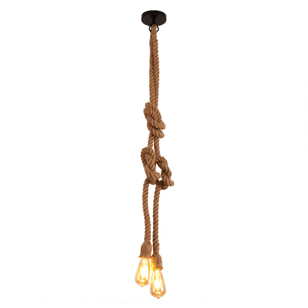Pendente Corda 2M 2 Bocais E27X2 Nitrolux