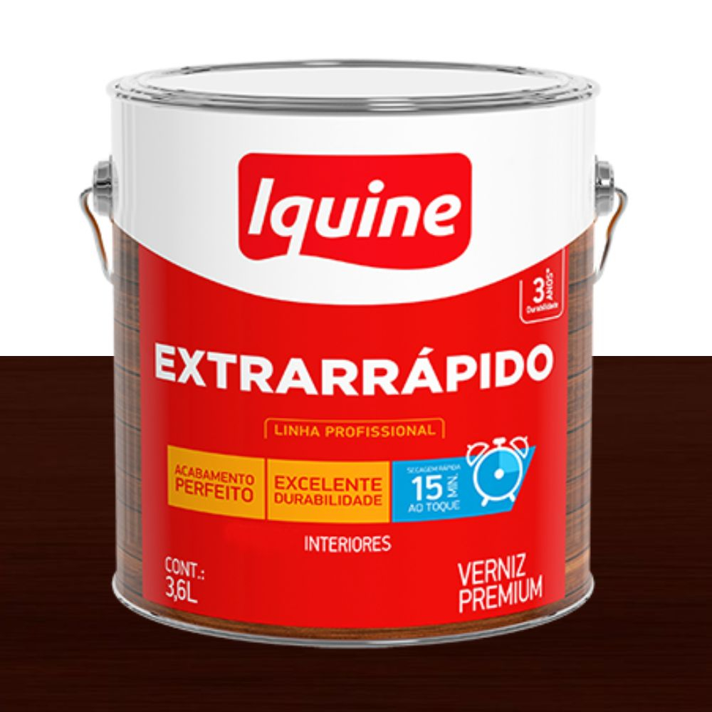 Verniz Extrarrápido Nogueira 3.6L Iquine