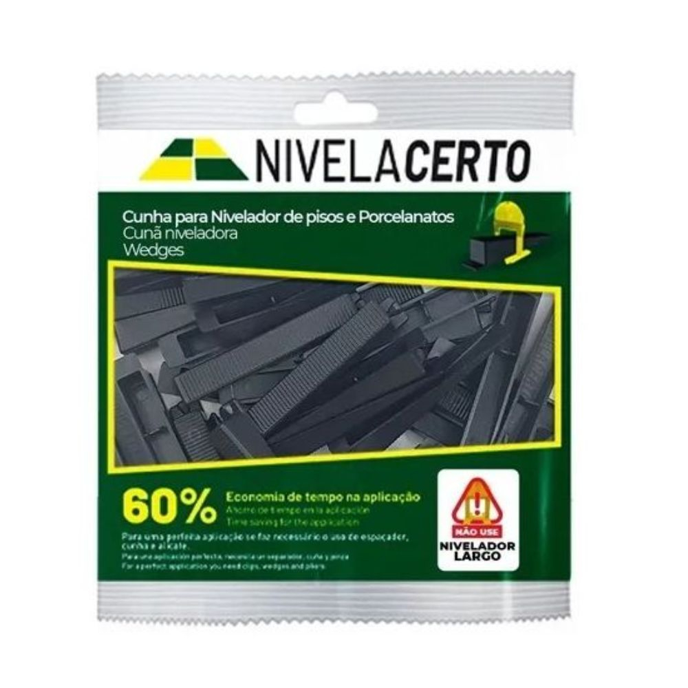 Cunha Top P/Nível Porcelanato 50 Pcs Nivela Certo