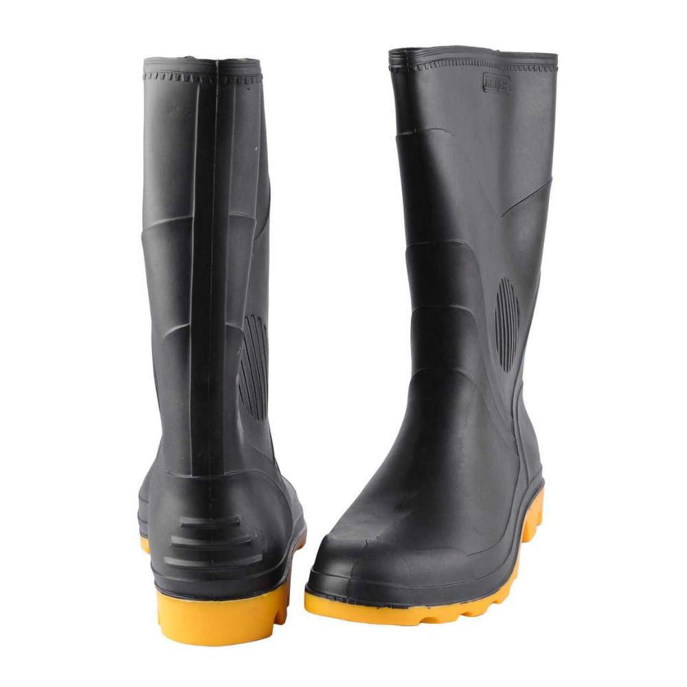 Bota Pvc N39 Cano Curto Am/Pt Pega Forte