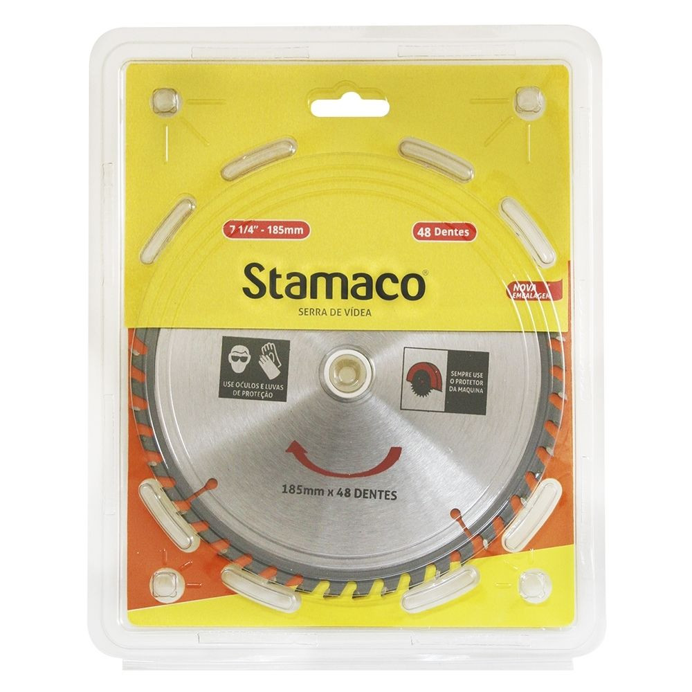 Disco Serra De Vídea 7.1/4” 185Mm 48 Dentes Stamaco