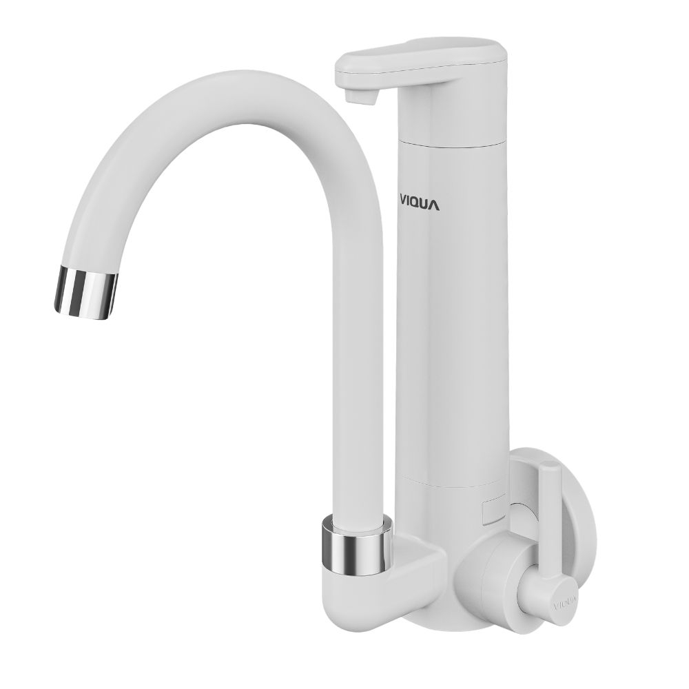 Torneira Com Purificador De Parede Lagune Vitalité Branca Viqua