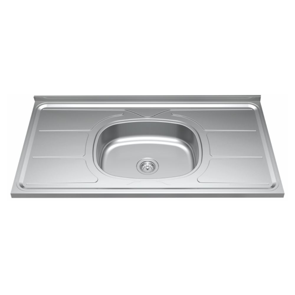 Pia Inox Plus 30 100X53Cm N4 Sem Válvula  Ghel Plus