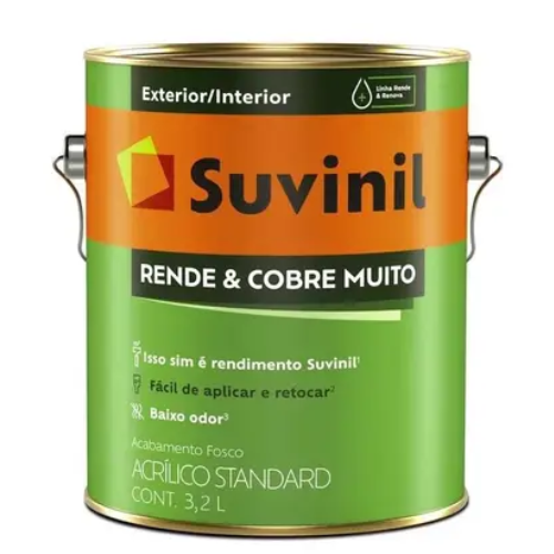 Tinta Suvinil Rende & Cobre Muito Fosco Base A2 3.2L