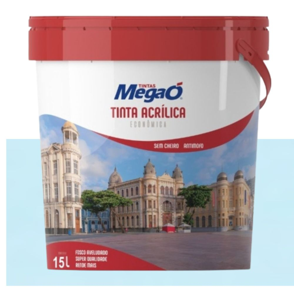 Tinta Econômica Acrílica Azul Céu 15L - Megaó