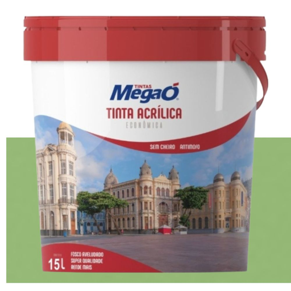 Tinta Econômica Acrílica Verde Siena 15L - Megaó