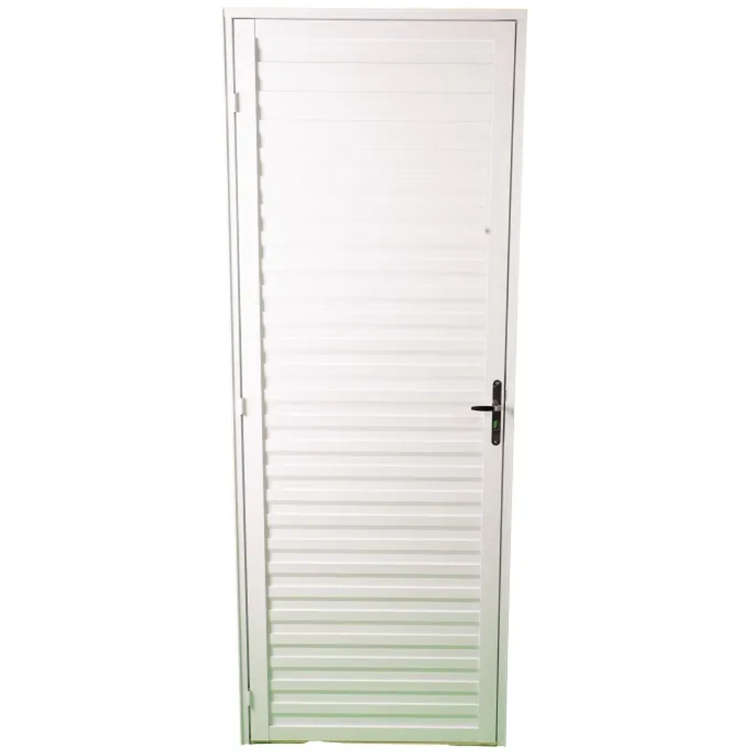 Porta Quality Veneziana 210X60 Home Esquerda Branco
