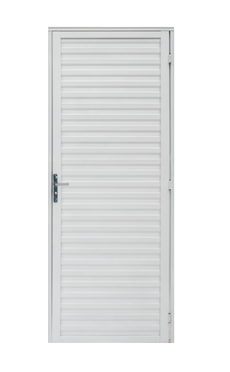 Porta Quality Veneziana Home Direita Branca 210X70
