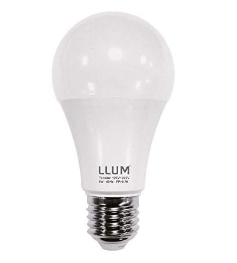 Lâmpada Llum Bulbo Led 9W 3000K