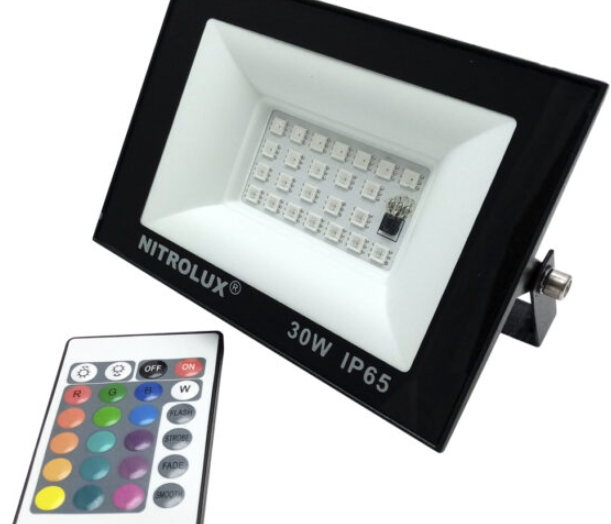 Refletor Nitrolux Led 30W Rgb
