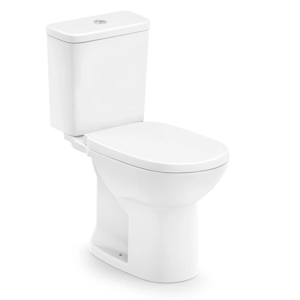Kit Bacia Com Caixa Acoplada E Acessórios Debba Round Branco